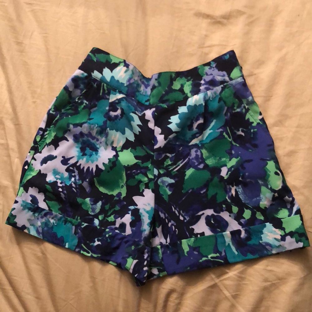 Blue, Green, Purple Dress Shorts - Size 6